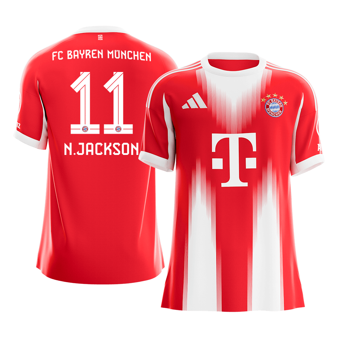 N.JACKSON #11 Munich Domicile Maillot 2025/26 Rouge - Super