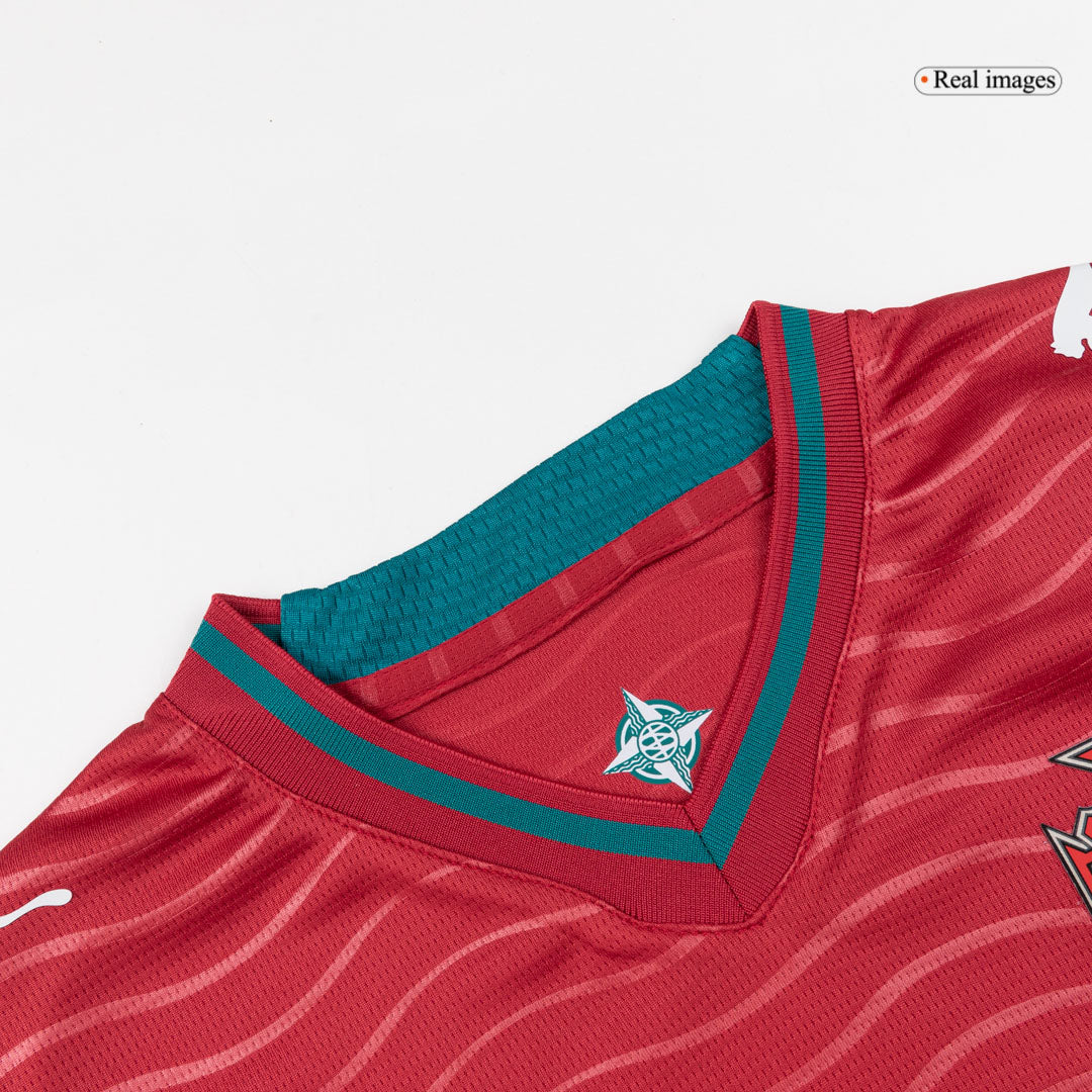 Kids RONALDO #7 Portugal Domicile Maillot Kit - Coupe du Monde 2026 Rouge - Super