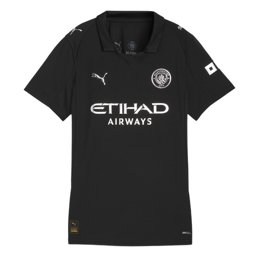Femme Manchester City Extérieur Maillot 2025/26 Noir