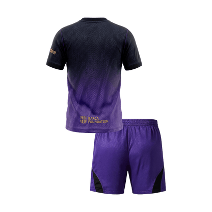 Barcelone Extérieur Maillot Kit 2026/27 Enfant Violet