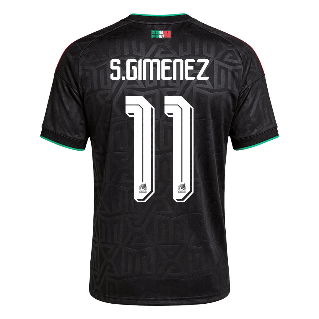 S.GIMENEZ #11 Mexique Third Maillot - Coupe du Monde 2026 Noir