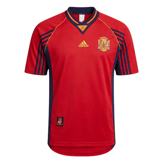 Retro Espagne Domicile Maillot 1998 Rouge