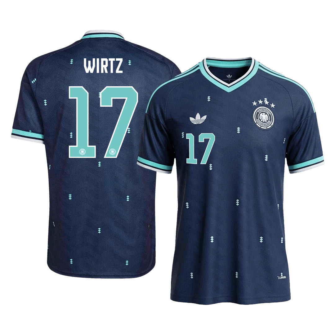 WIRTZ #17 Allemagne Extérieur Maillot - Coupe du Monde 2026 Bleu marine