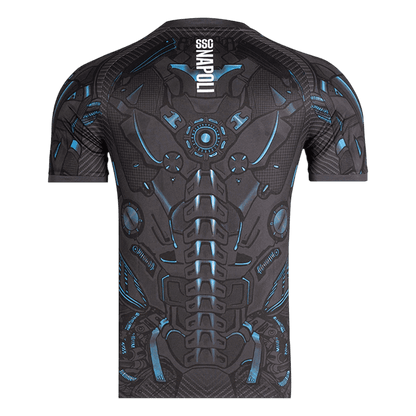 Naples Pre-Match Maillot 2025/26 Noir Grande Taille