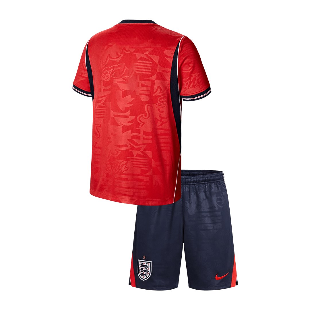Angleterre Extérieur Maillot Kit - Coupe du Monde 2026 Enfant Rouge