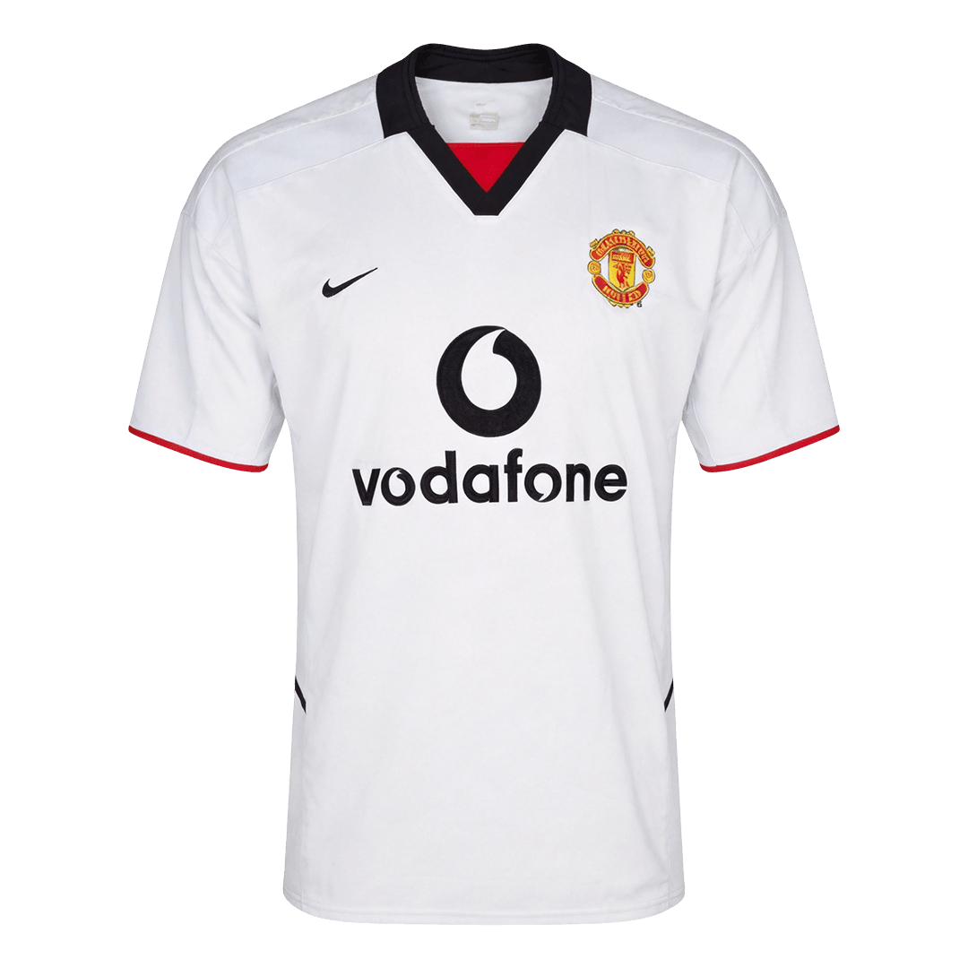 Retro Manchester United Extérieur Maillot 2002/03 Blanc