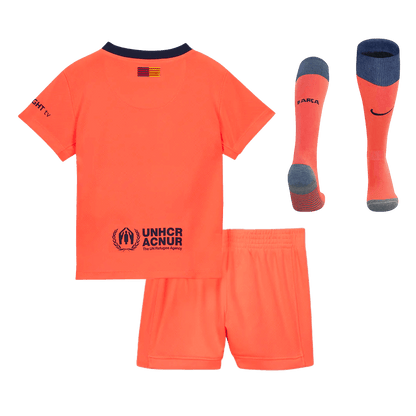 Barcelone Third Maillot Kit 2025/26 Enfant Orange