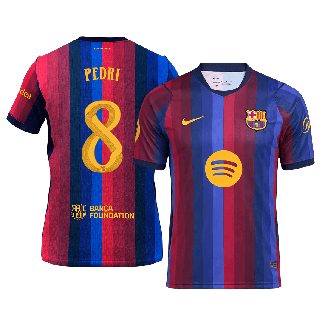 PEDRI #8 Barcelone Domicile Maillot 2026/27 Blue&Garnet