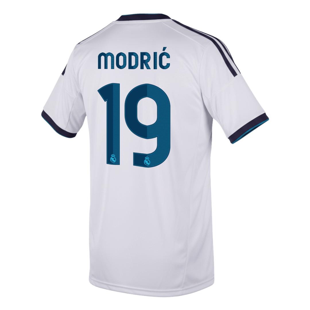 Retro MODRIĆ #19 Real Madrid Domicile Maillot 2012/13 Blanc