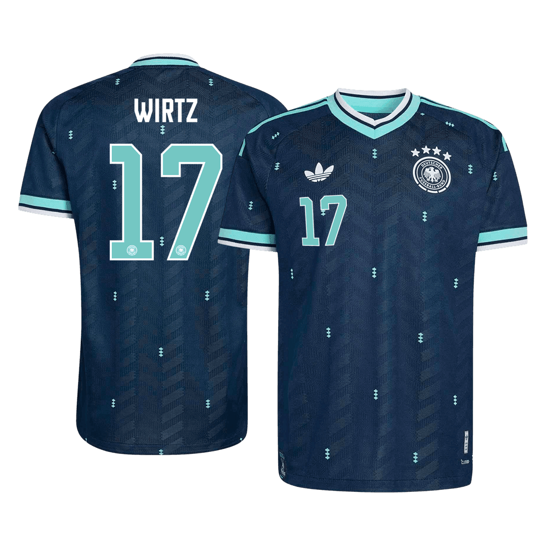 WIRTZ #17 Allemagne Extérieur Maillot - Coupe du Monde 2026 Bleu marine Joueur