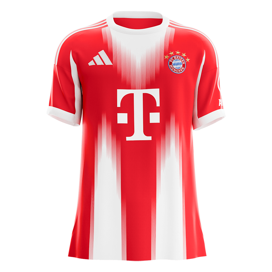 Munich Domicile Maillot 2025/26 Rouge - Super Grande Taille