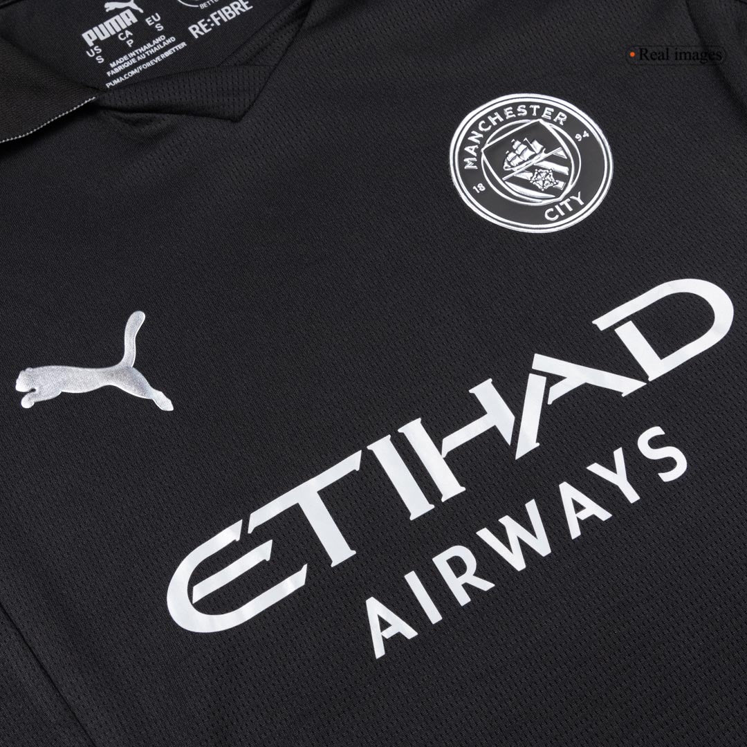 Femme Manchester City Extérieur Maillot 2025/26 Noir