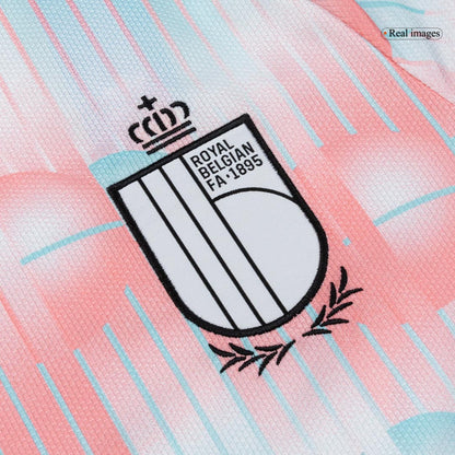 DE BRUYNE #7 Belgique Extérieur Maillot - Coupe du Monde 2026 Blue&Pink