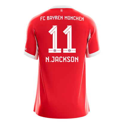 N.JACKSON #11 Munich Domicile Maillot 2025/26 Rouge - Super