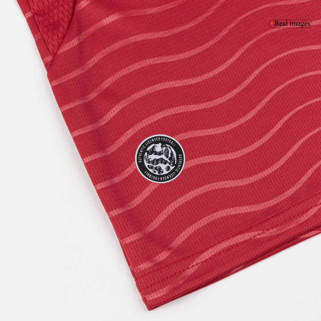 Kids B. FERNANDES #8 Portugal Domicile Maillot Kit - Coupe du Monde 2026 Rouge - Super