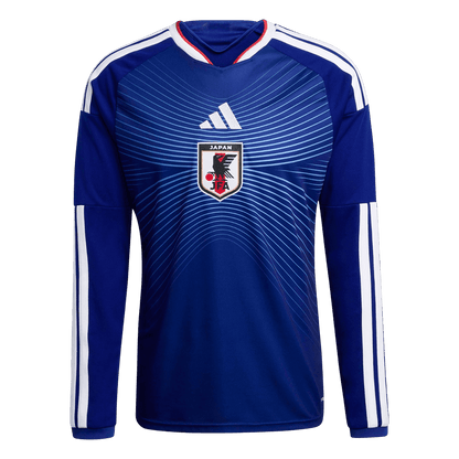 Japon Domicile Maillot Manches Longues - Coupe du Monde 2026 Bleu marine Grande Taille