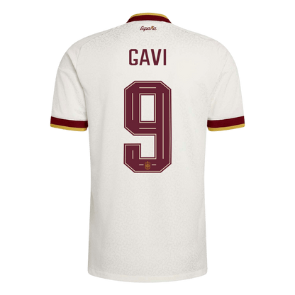 GAVI #9 Espagne Extérieur Maillot - Coupe du Monde 2026 Blanc Joueur