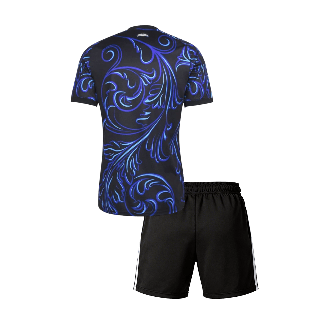 Argentine Extérieur Maillot Kit - Coupe du Monde 2026 Enfant Noir