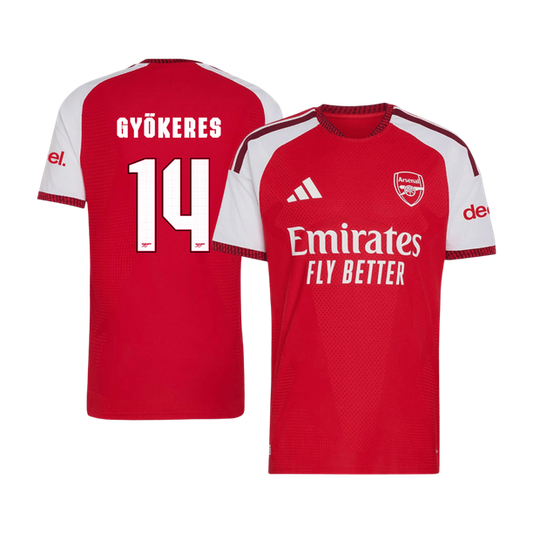 GYÖKERES #14 Arsenal Domicile Maillot 2026/27 Rouge Joueur - UCL