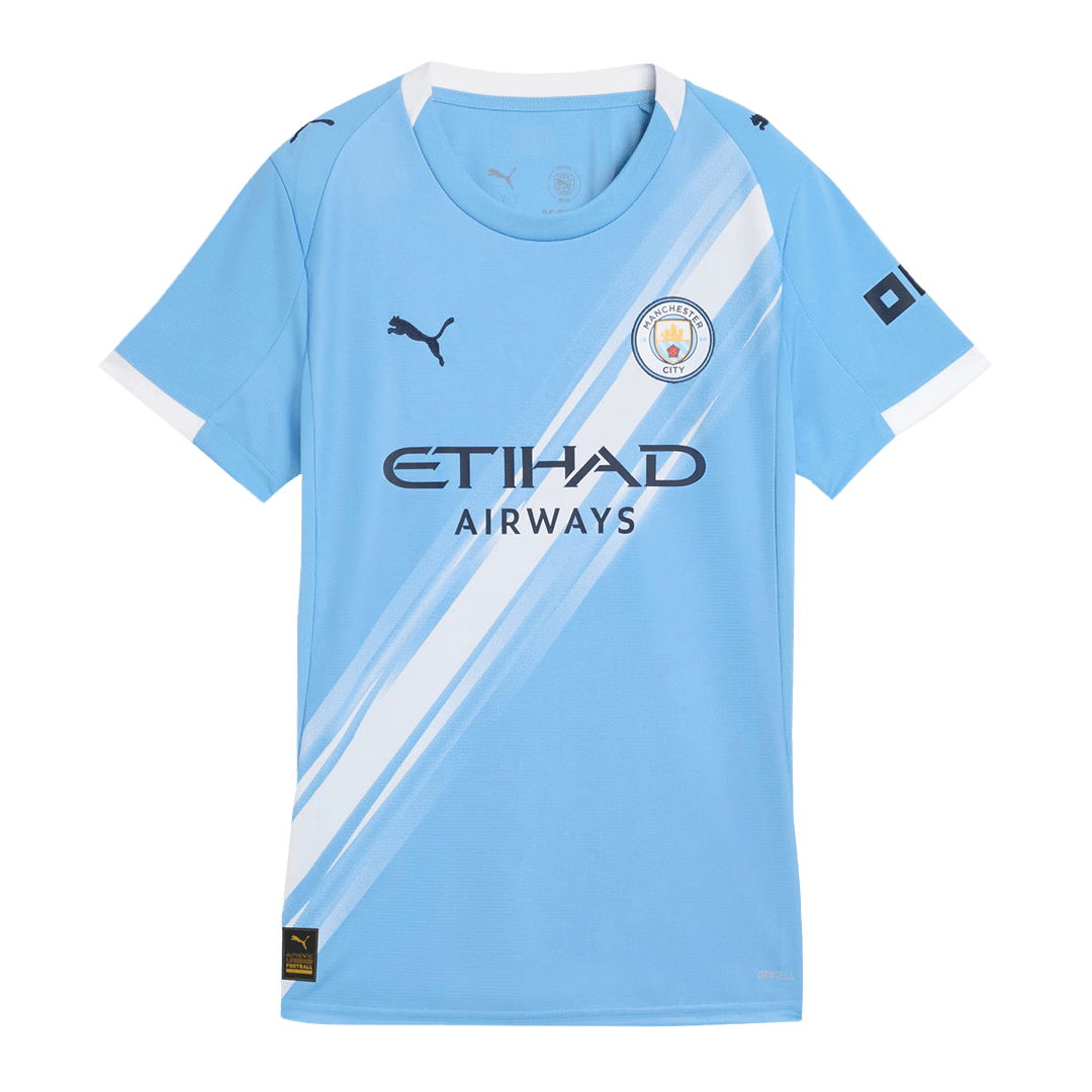 Femme Manchester City Domicile Maillot 2025/26 Bleu