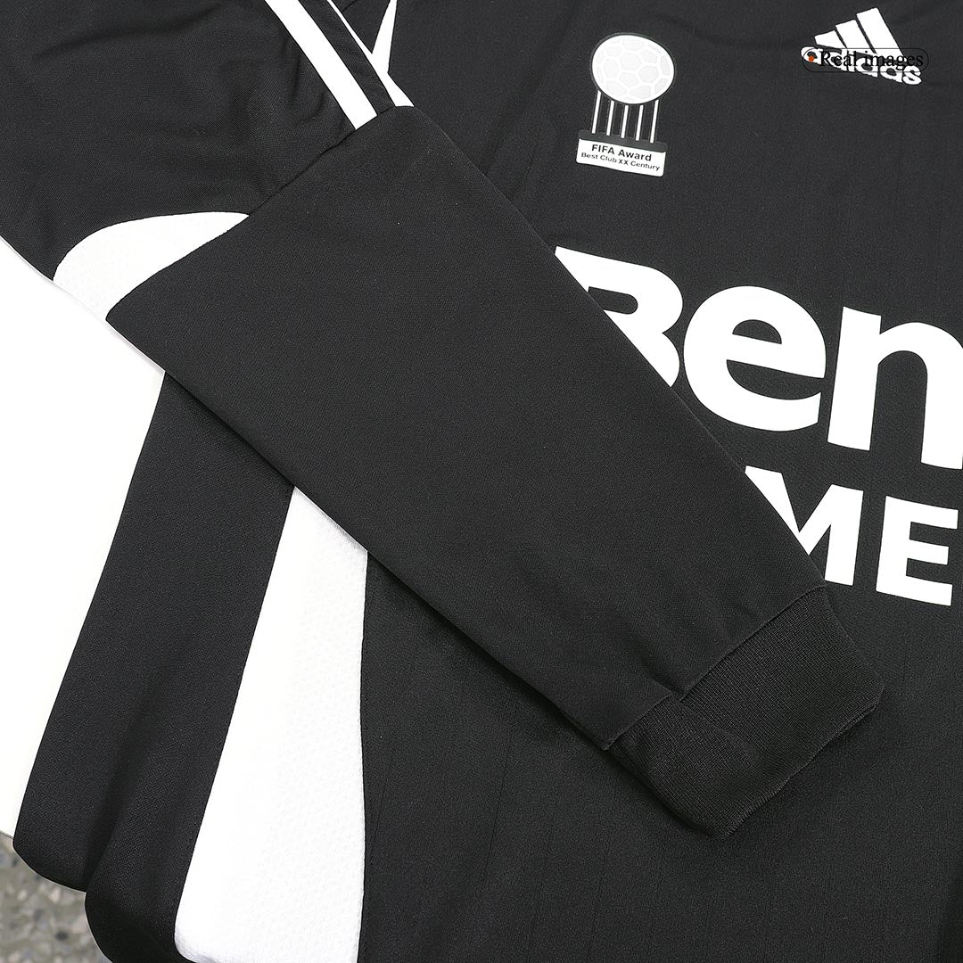 SERGIO RAMOS #4 Retro Real Madrid Extérieur Maillot Manches Longues 2006/07