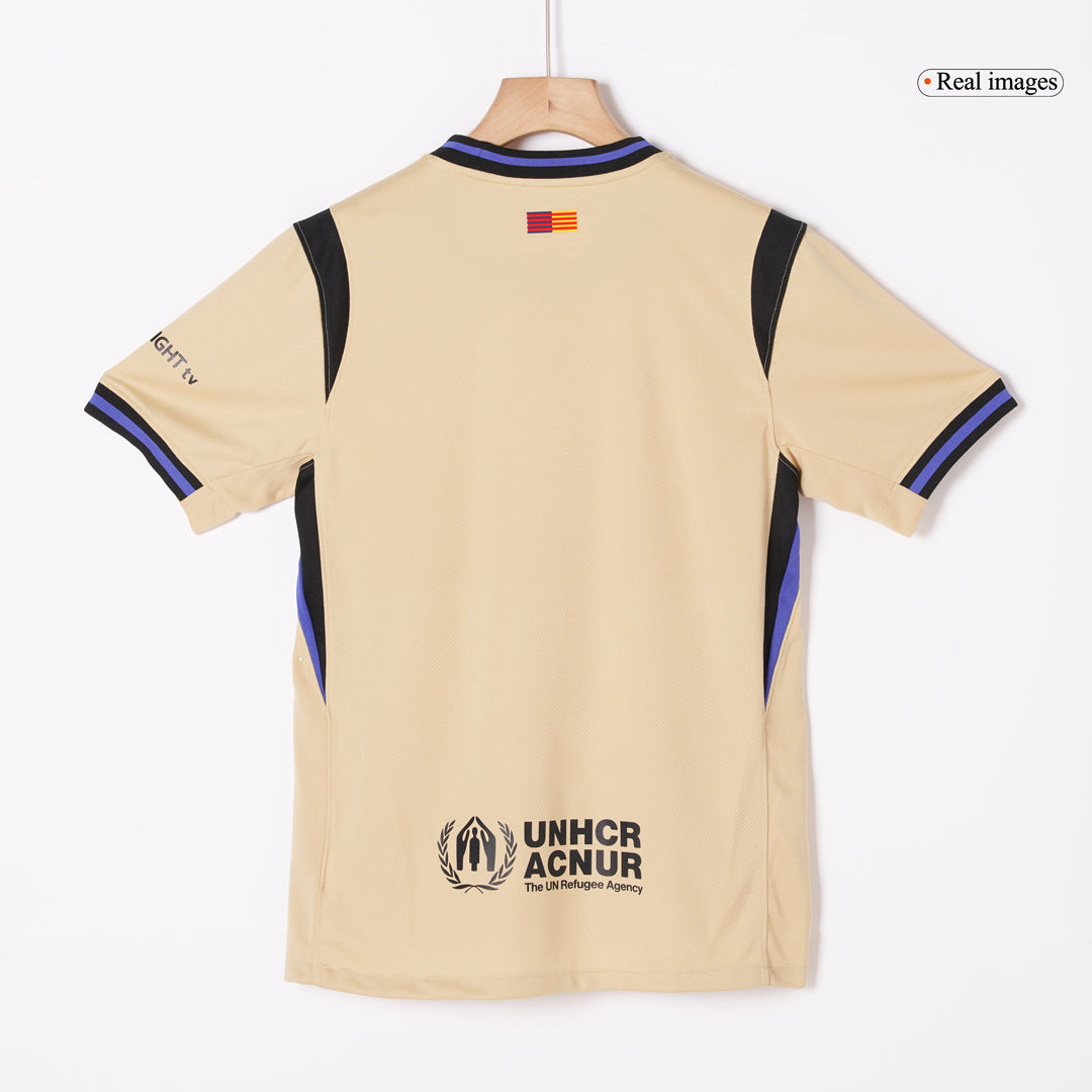 F.DE JONG #21 Barcelone Extérieur Maillot 2025/26 Jaune - UCL