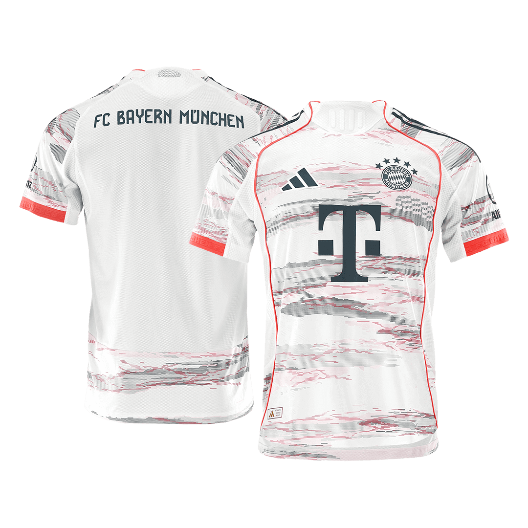 Munich Extérieur Maillot 2025/26 Blanc Joueur Grande Taille