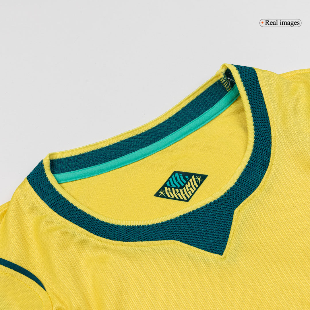 Femme Brésil Domicile Maillot - Coupe du Monde 2026 Jaune