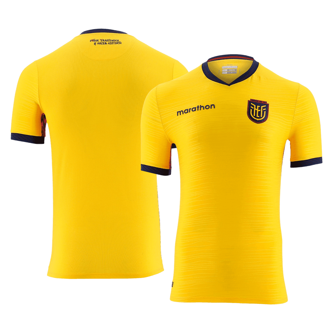 Équateur Domicile Maillot - Coupe du Monde 2026 Jaune Grande Taille