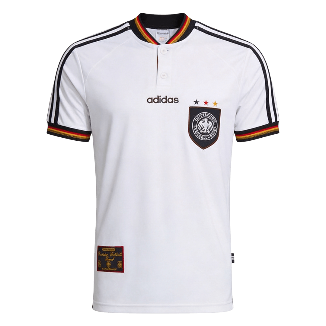 Retro Allemagne Domicile Maillot 1996 Blanc