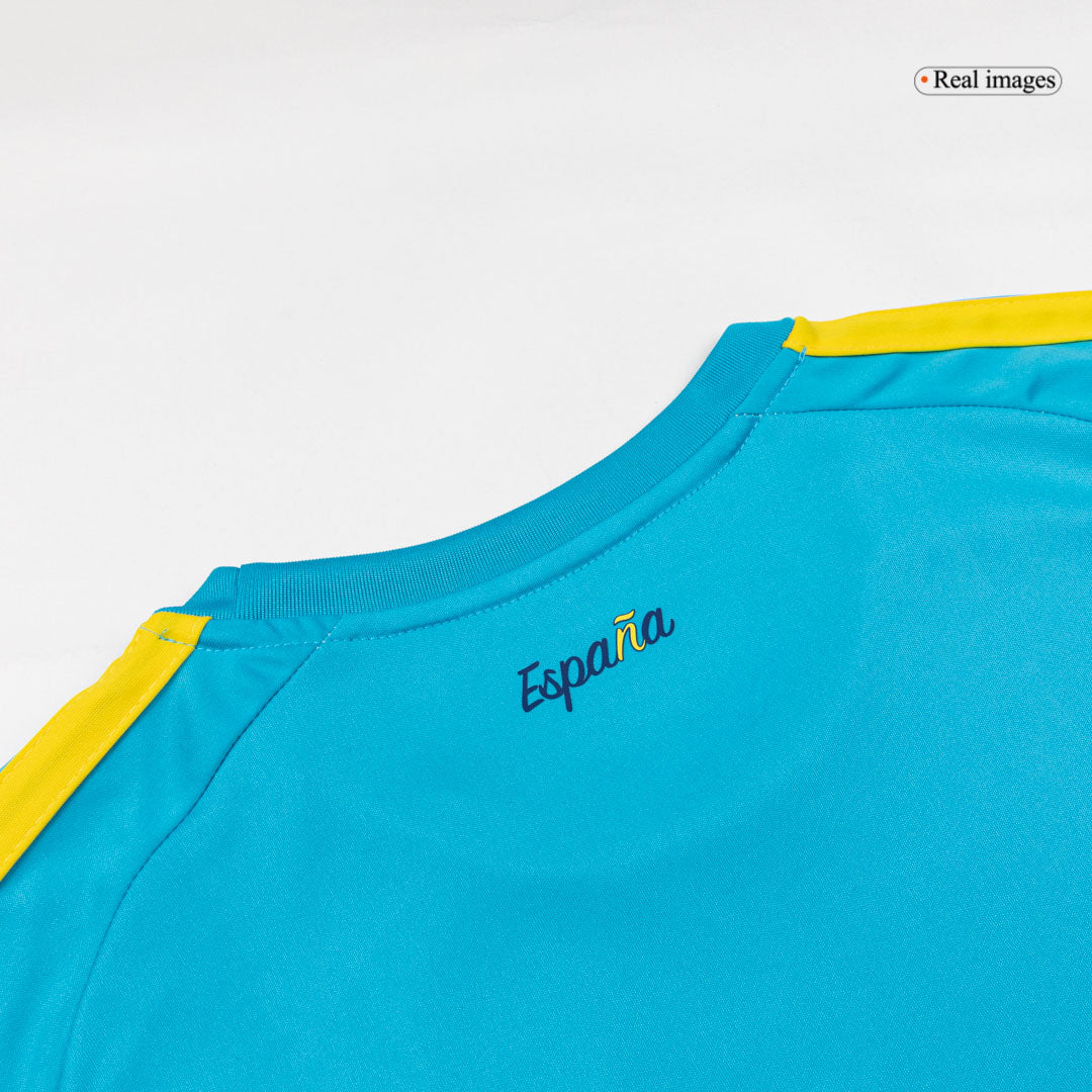 UNAI SIMÓN #23 Espagne Gardien Maillot - Coupe du Monde 2026 Bleu