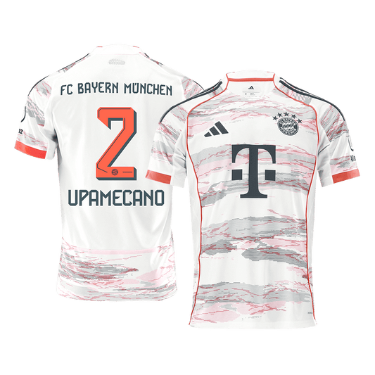 UPAMECANO #2 Munich Extérieur Maillot 2025/26 Blanc