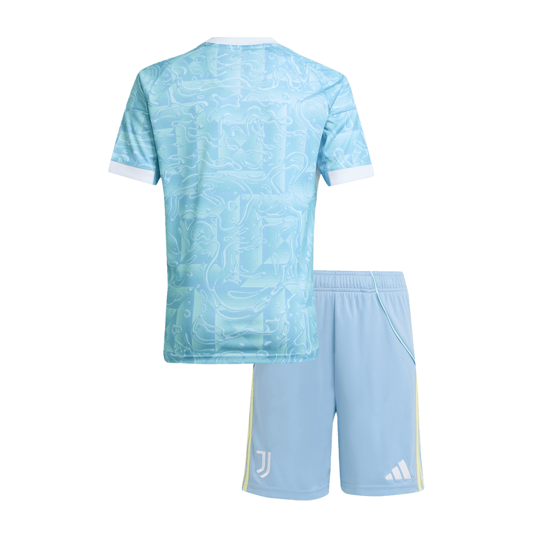 Juventus Extérieur Maillot Kit 2025/26 Enfant Bleu