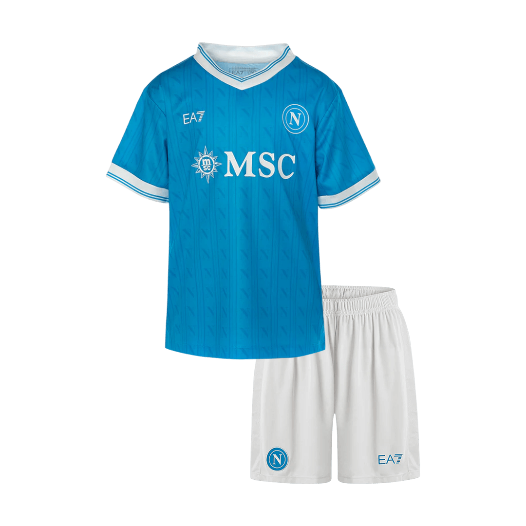 Naples Domicile Maillot Kit 2025/26 Enfant Bleu