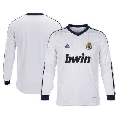 Retro Real Madrid Domicile Maillot Manches Longues 2012/13 Blanc