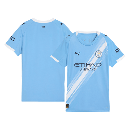 Femme Manchester City Domicile Maillot 2025/26 Bleu