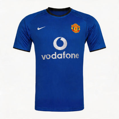 Retro Manchester United Third Maillot 2002/03 Bleu