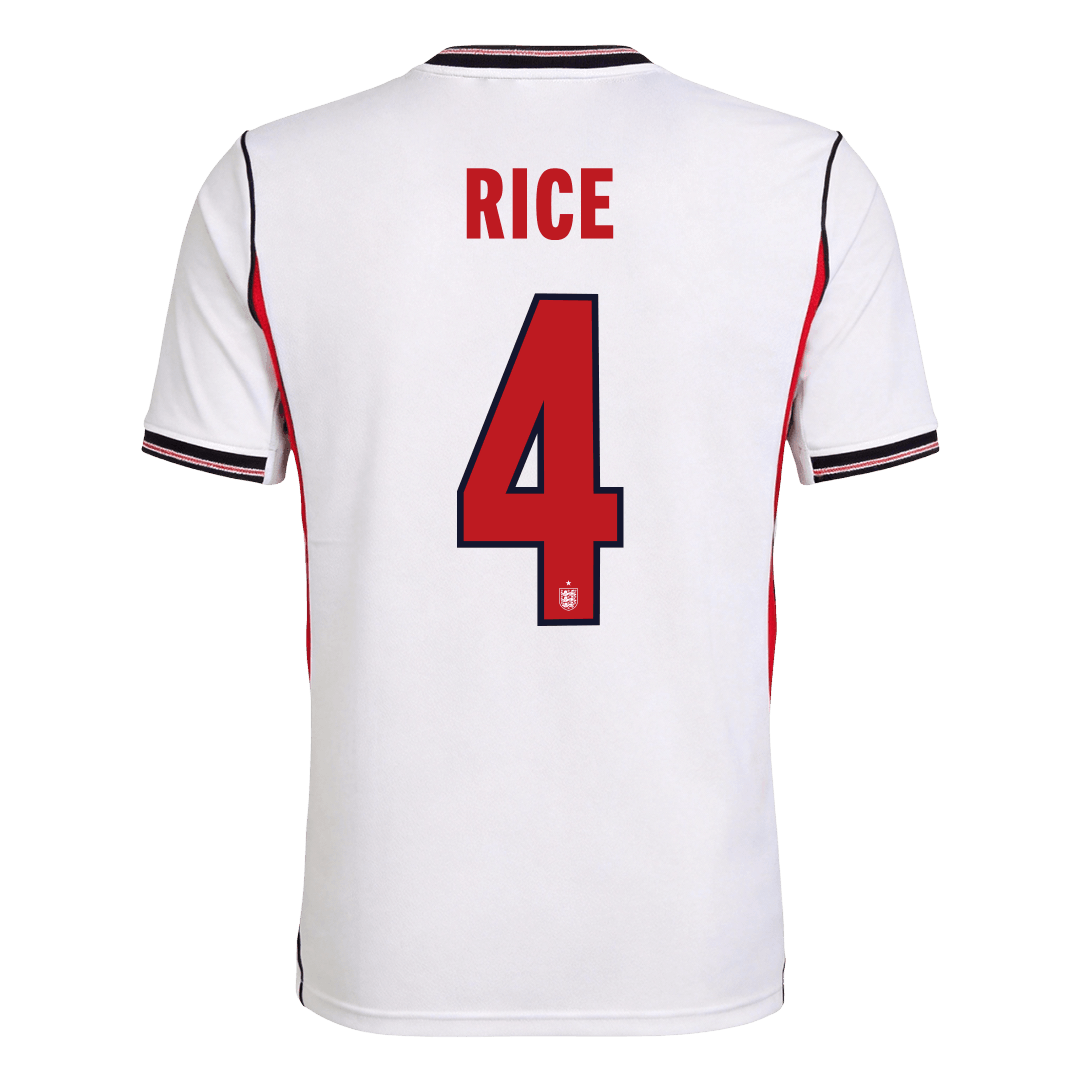 RICE #4 Angleterre Domicile Maillot - Coupe du Monde 2026 Blanc