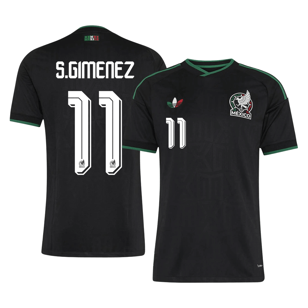 S.GIMENEZ #11 Mexique Third Maillot - Coupe du Monde 2026 Noir Joueur