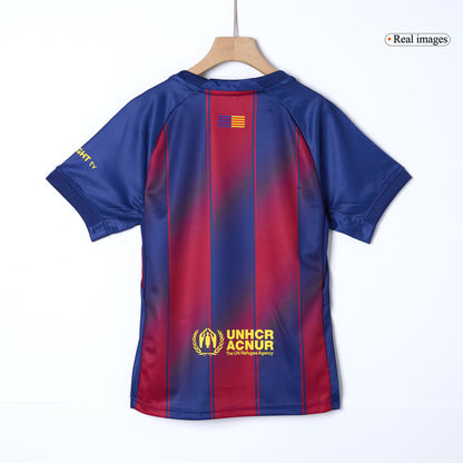 Barcelone Domicile Maillot Kit 2025/26 Enfant Rouge et Bleu