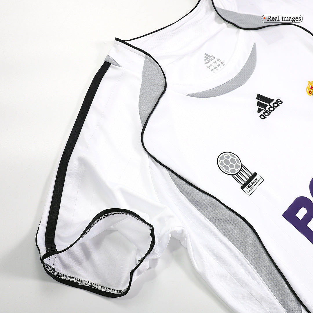 Retro Real Madrid Domicile Maillot 2006/07 Blanc