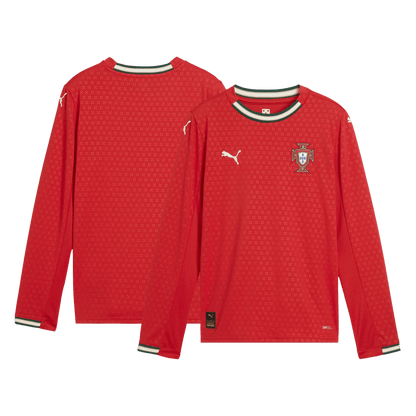Portugal Domicile Maillot Manches Longues 2025 Grande Taille