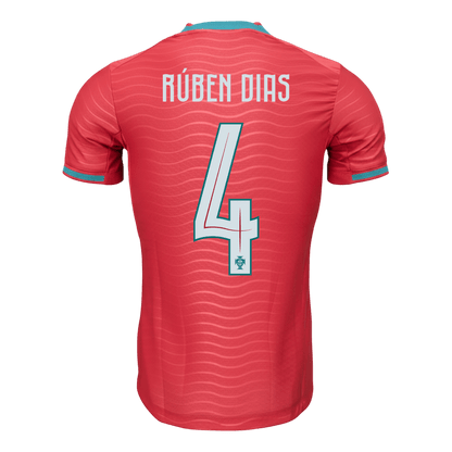 RÚBEN DIAS #4 Portugal Domicile Maillot - Coupe du Monde 2026 Rouge Joueur