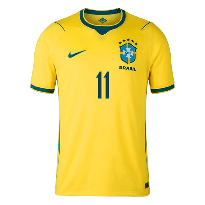 RAPHINHA #11 Brésil Domicile Maillot - Coupe du Monde 2026 Jaune