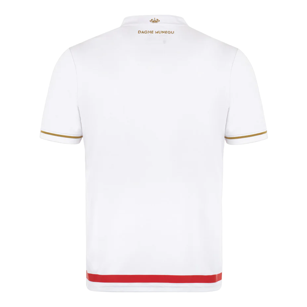 Monaco Thuisshirt 2025/26 Rood-Wit Grote Maat