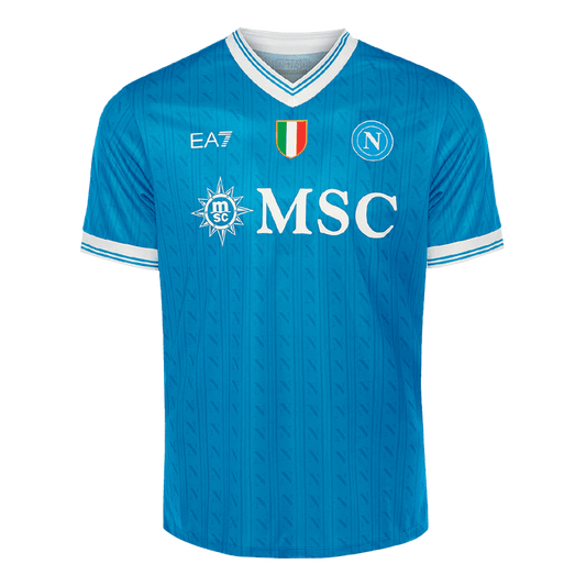 Napoli Domicile Maillot 2025/26 Bleu Grande Taille