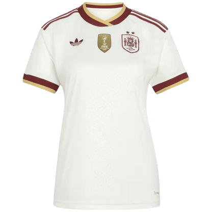 Femme Espagne Extérieur Maillot - Coupe du Monde 2026 Blanc