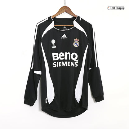 BECKHAM #23 Retro Real Madrid Extérieur Maillot Manches Longues 2006/07